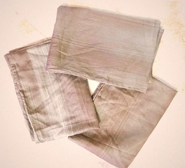 3 CALVIN KLEIN HOME Standard Pillow cases brown with light stripes