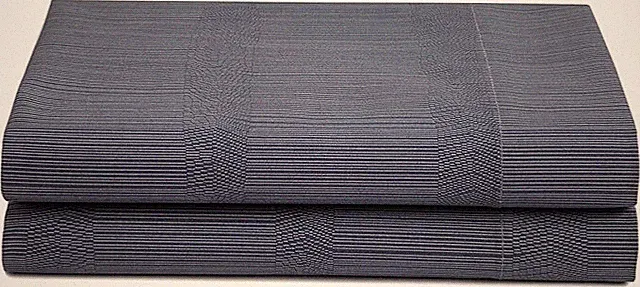 CALVIN KLEIN BAMBOO FLOWER RHYTHMIC STRIPE 2 STANDARD PILLOWCASES BLUE JAPANESE
