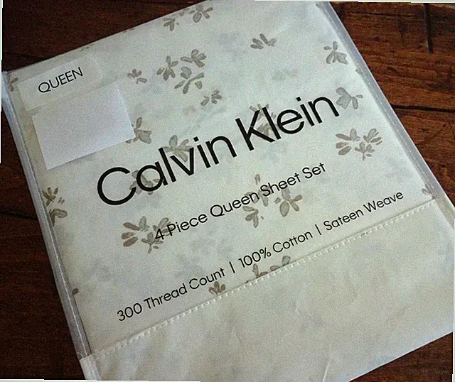 CALVIN KLEIN FLOATING PETALS Floral BEIGE White 300TC SATEEN XDP QUEEN SHEET SET