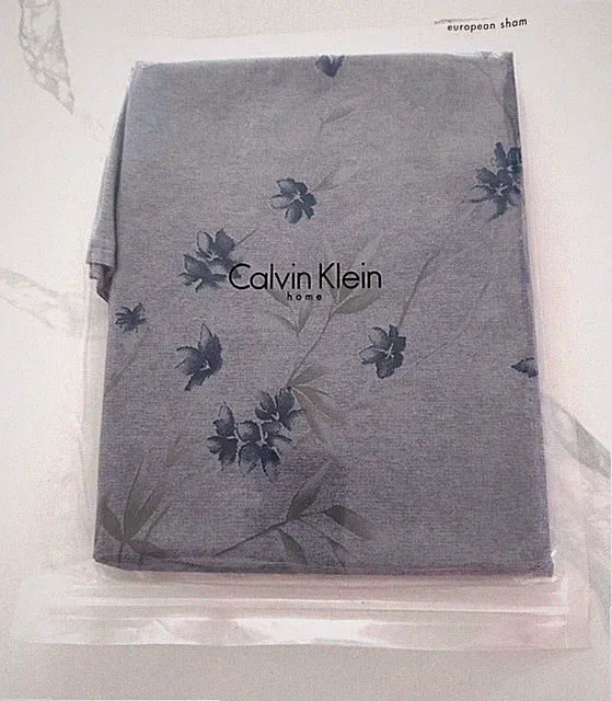 Calvin Klein Home European Pillow Sham Bamboo Flower
