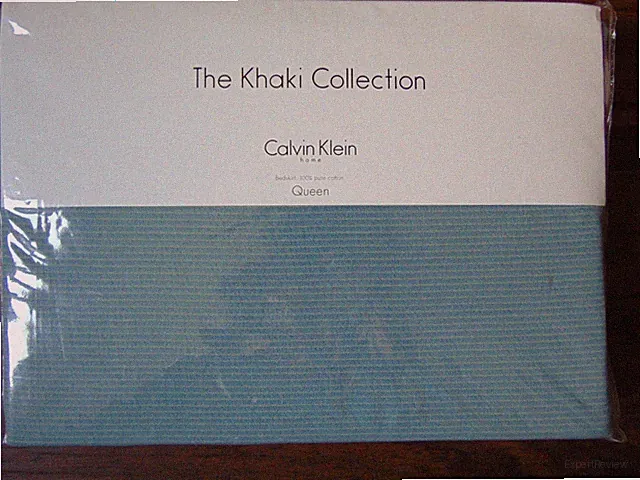 CALVIN KLEIN HOME THE KHAKI COLLECTION QUEEN BEDSKIRT CORD WAVE-ATLANTIC NEW