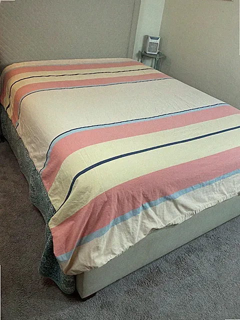 Calvin Klein Khaki Collection Duvet Queen Retro Sunset coral blue yellow Beach