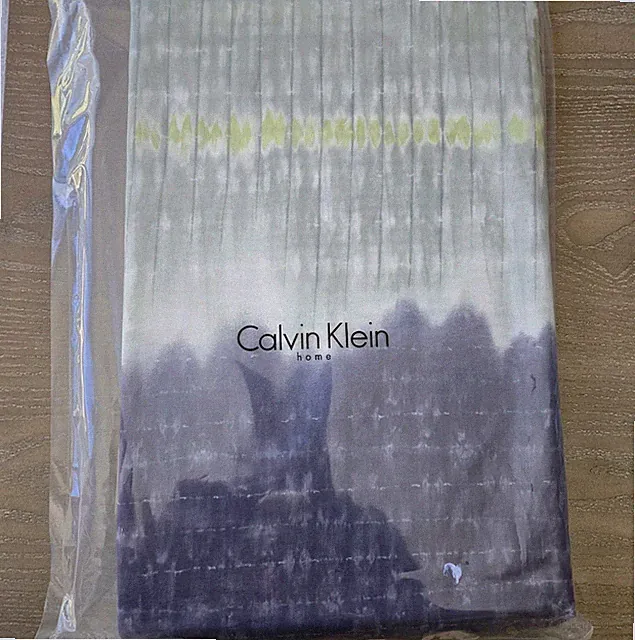 Calvin Klein King Duvet -Stitch-Dye Iridescent Voile-100% Pure Cotton-New-Rare!