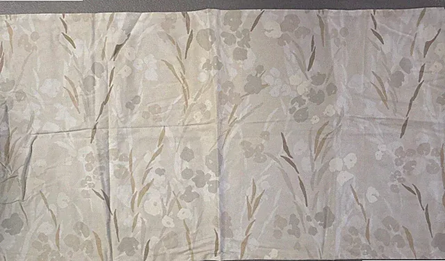 Calvin Klein KING SHAM 20 x 36 100% Combed Cotton Beige Floral Flowers Nature
