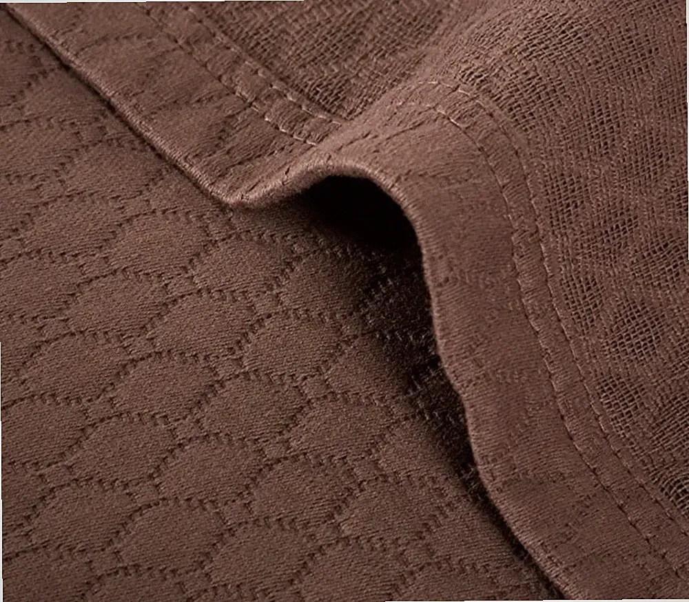Calvin Klein Melrose Oval Bands Queen Coverlet Wineberry Blanket NEW Msrp $215