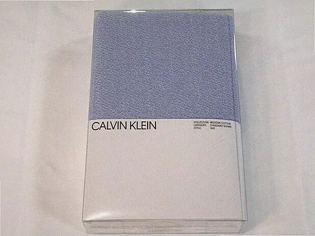 Calvin Klein Pair of 2 Standard Pillow Shams - Ray Periwinkle Cream