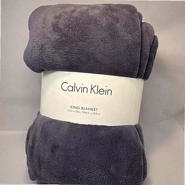 Calvin Klein Purple King Blanket - 112" x 92"