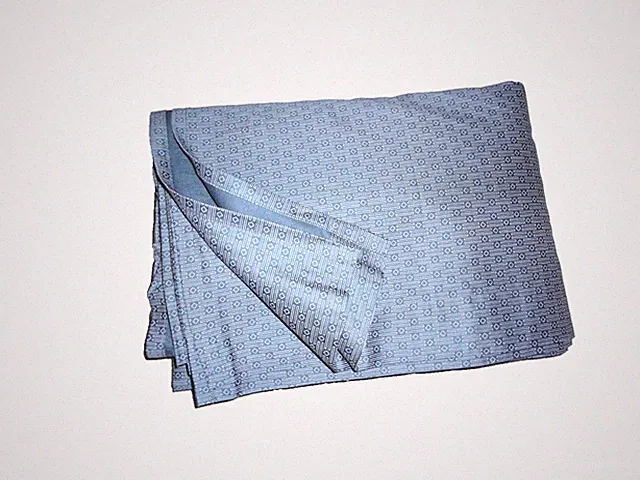 CALVIN KLEIN SATEEN blue diamonds lines KING/CALIFORNIA KING FLAT SHEET 108X104