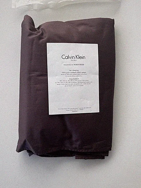 Calvin Klein Sepia King Bedskirt NIP RARE Nordstrom Exclusive