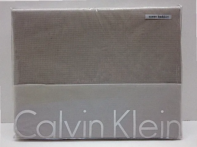 Calvin Klein Small Diamond Metal Bedskirt Queen Size