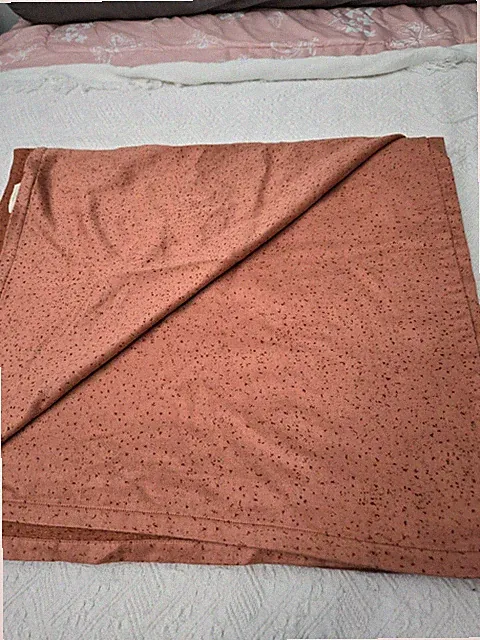Calvin Klein Vintage Blanket, Reversible Rust/ Peach Full/ Queen Soft Cotton