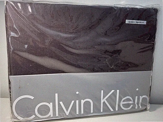 Calvin Klein Waffle Queen Bed Skirt . “BEET” - New In Package