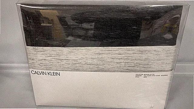 New Calvin Klein Modern Body Gene Full Queen Duvet Cover & Standard Pillowcases
