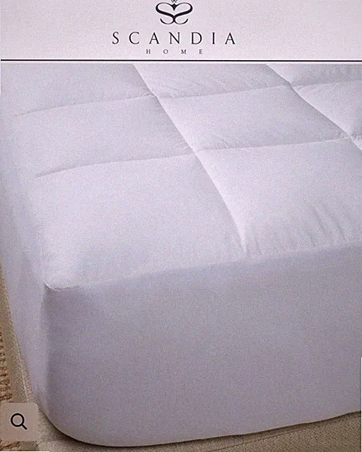Scandia Home Bergen Down Free Mattress Pad California KING CK -NEW- RV$400
