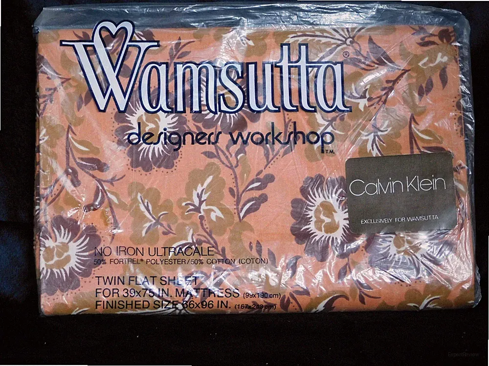 Vintage Wamsutta Calvin Klein Twin Flat Sheet