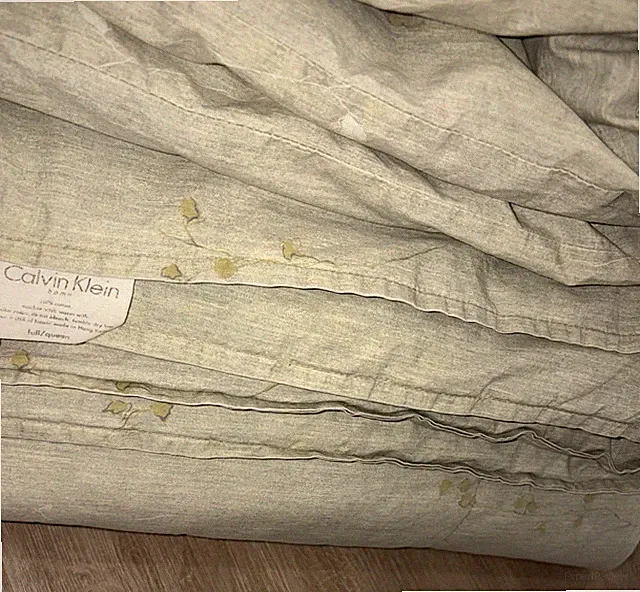 Vtg.Calvin Klein Home*Light Green Floral Comforter-Full/Queen