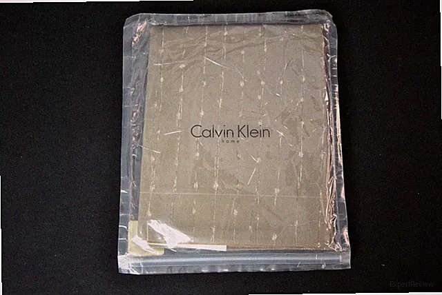 VTG NEW Calvin Klein Home Pillowcases 2 Standard Size String Stripe Sand 101125K